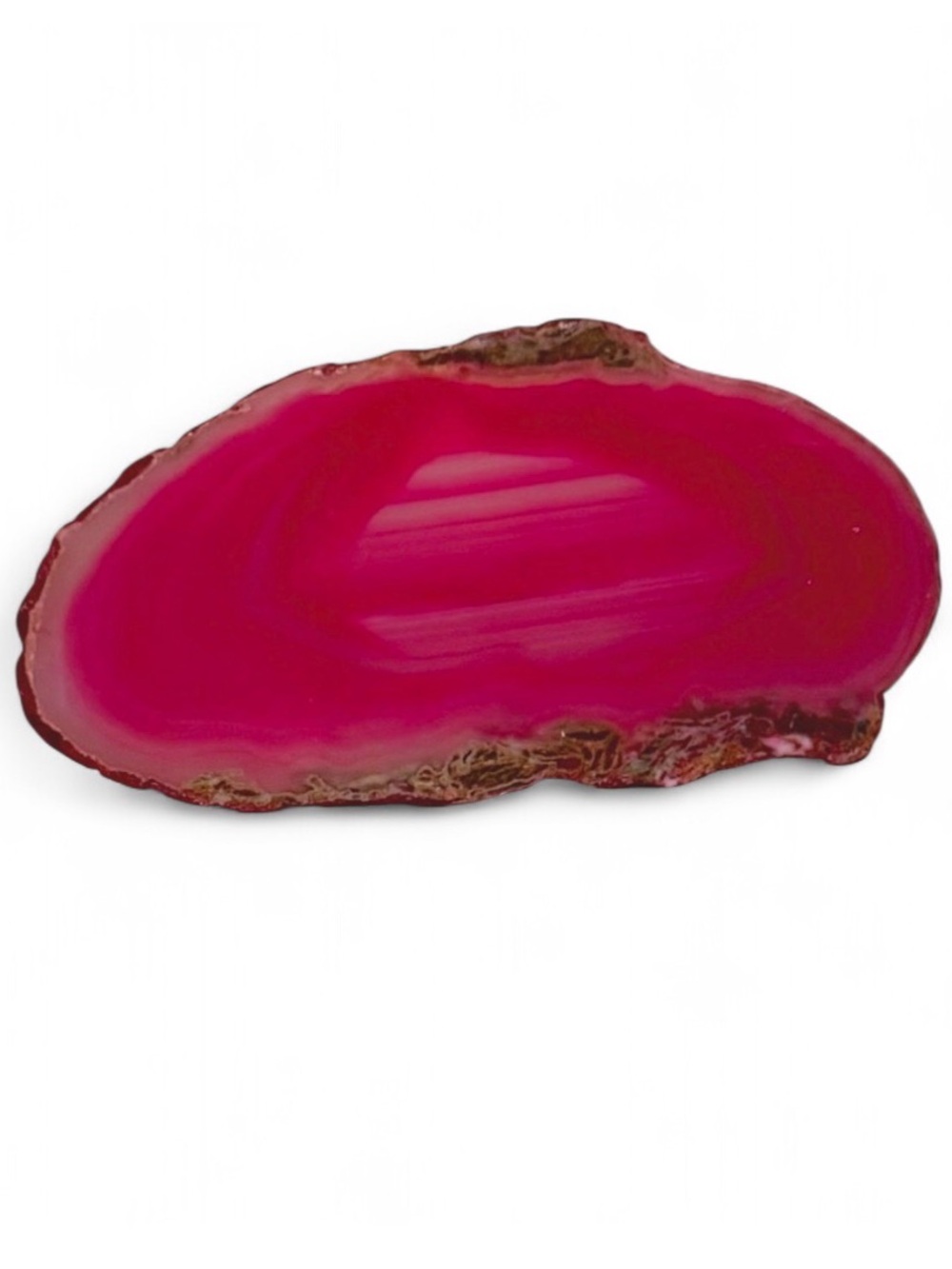 Pink Agate Display Slice